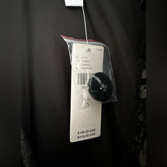 Anthropologie Hutch Velvet Sequin Black Blazer NWT Size Small - Picture 7 of 7